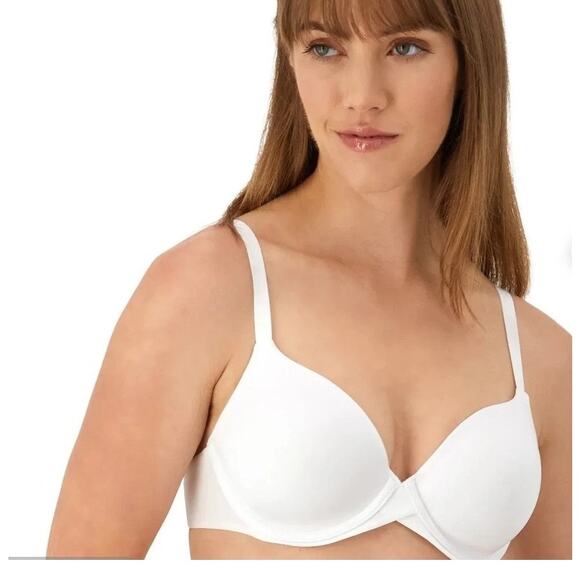 Maidenform 7543 NWT Size 36D White One Fab Fit Underwire Padded T-Shirt Bra - Picture 1 of 7